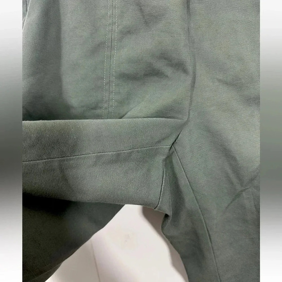 J. Jill Essential Cotton Stretch Green Pants Size 15 Petite - Picture 3 of 9